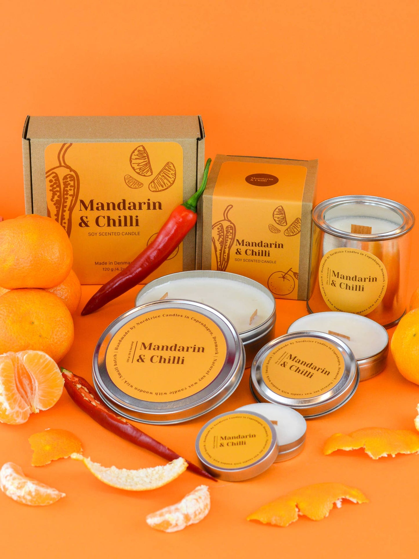 Mandarin & Chilli Mini Soy Candle