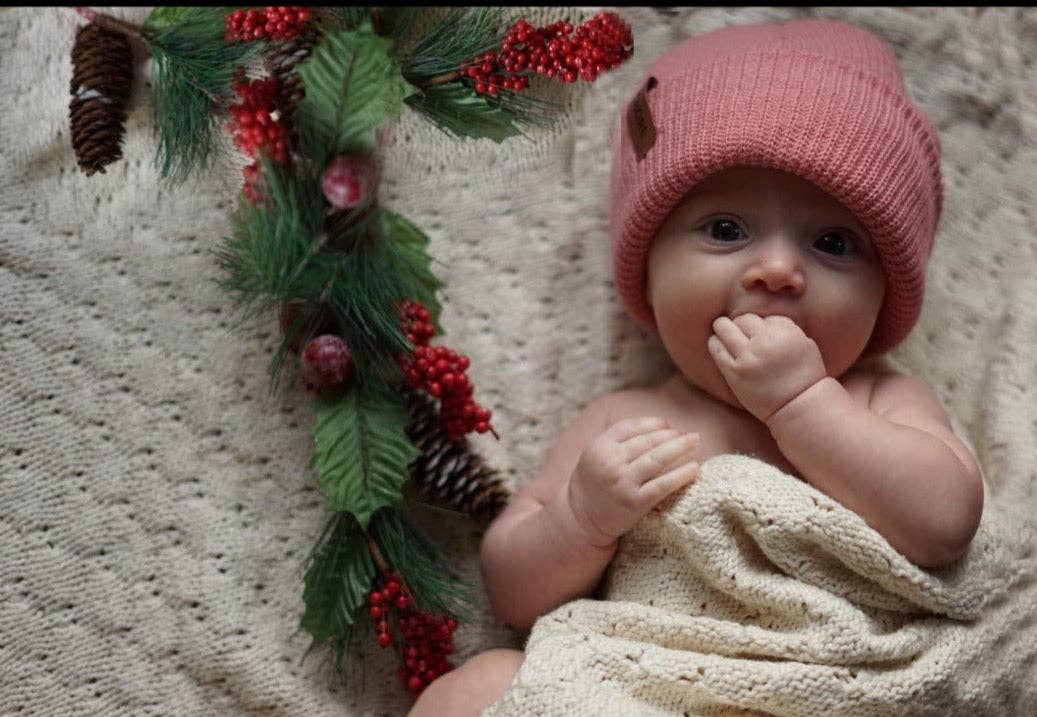 Freestyle Slouch Beanie - Ash Rose