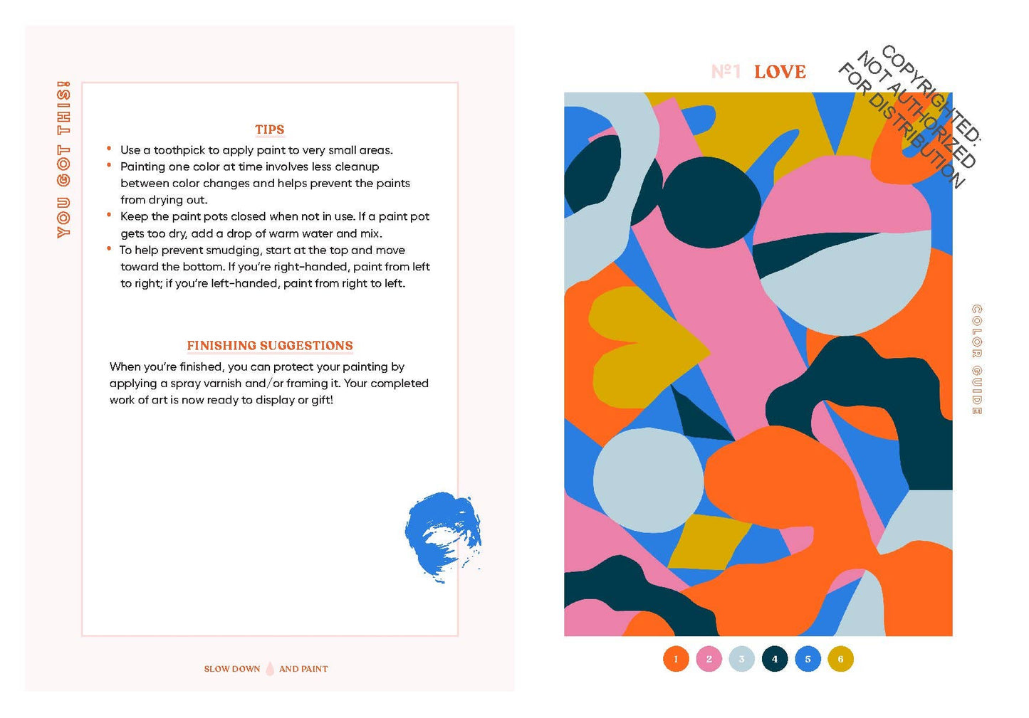 Geometric Paint-by-Number Kit