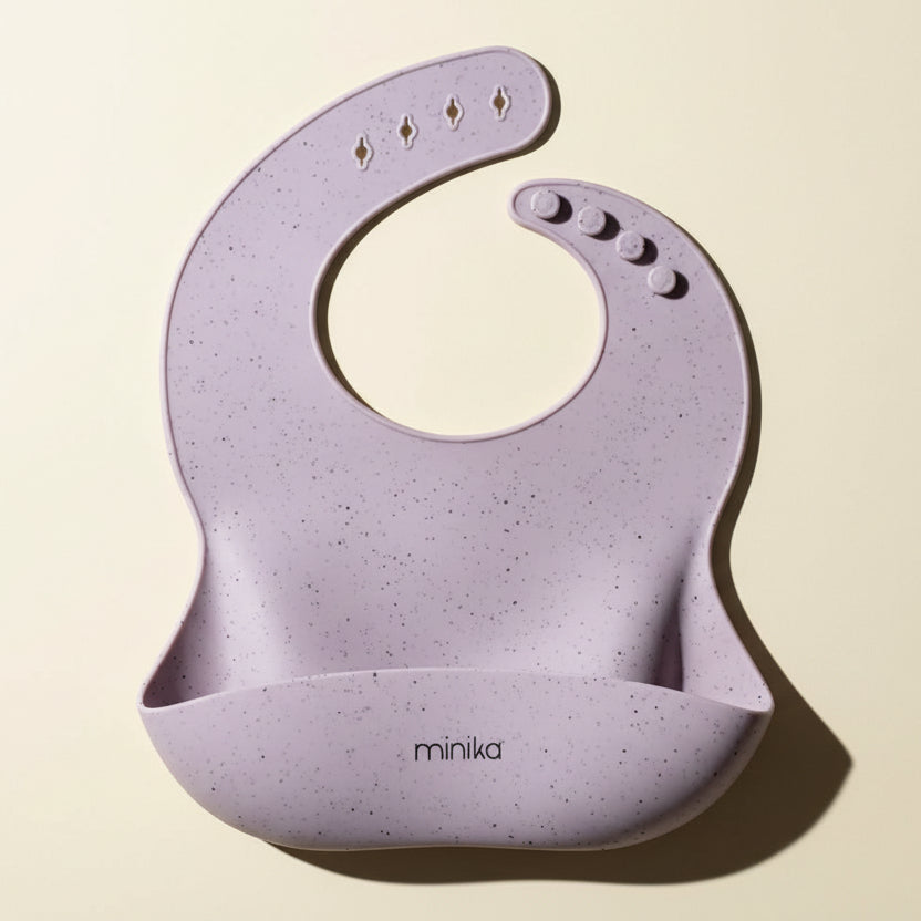 Silicone bib - Lavender