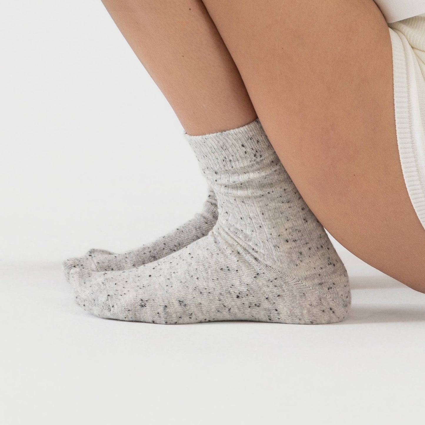 Merino Wool Blend Crew Socks | Grey
