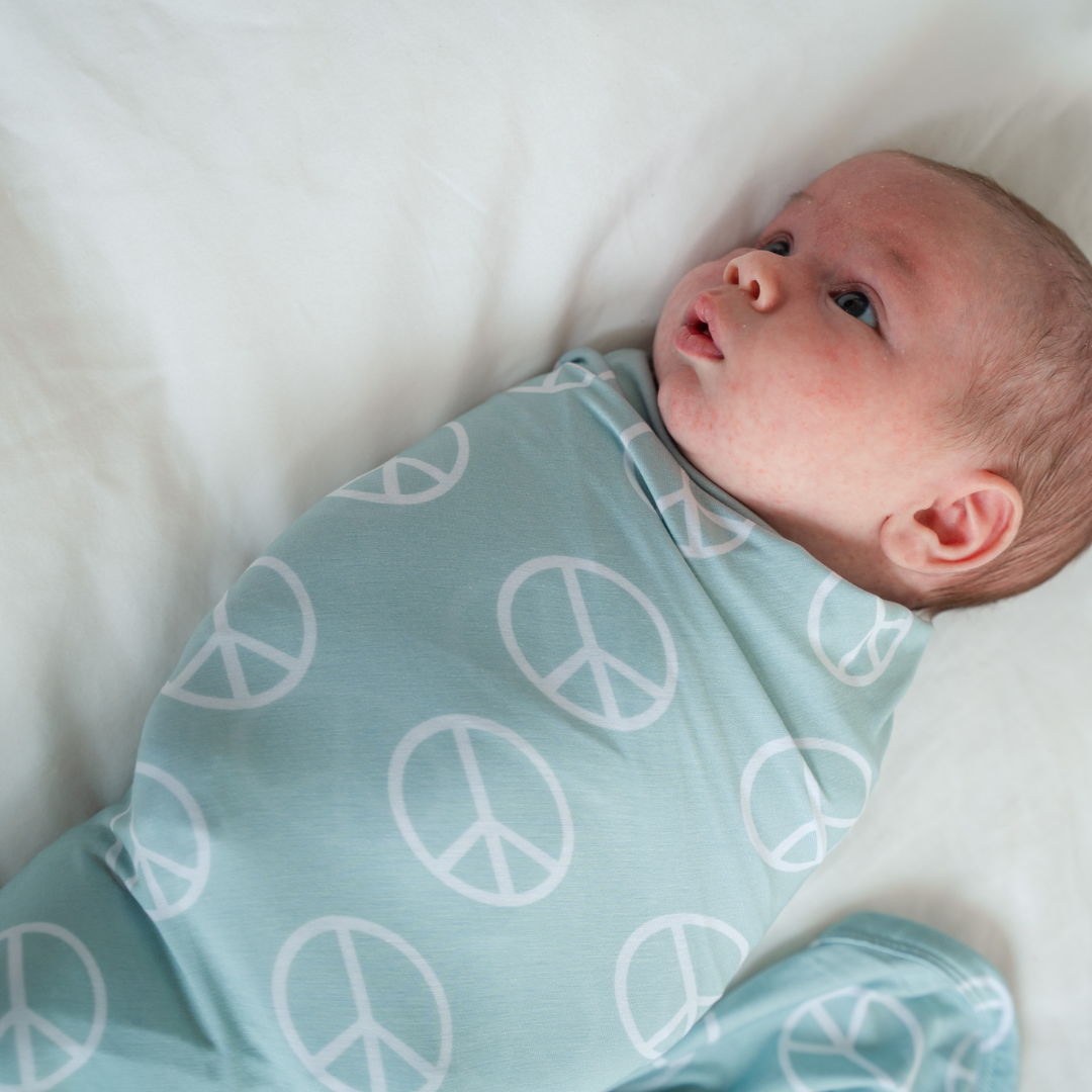 Bamboo Stretch Swaddle | Cloud White