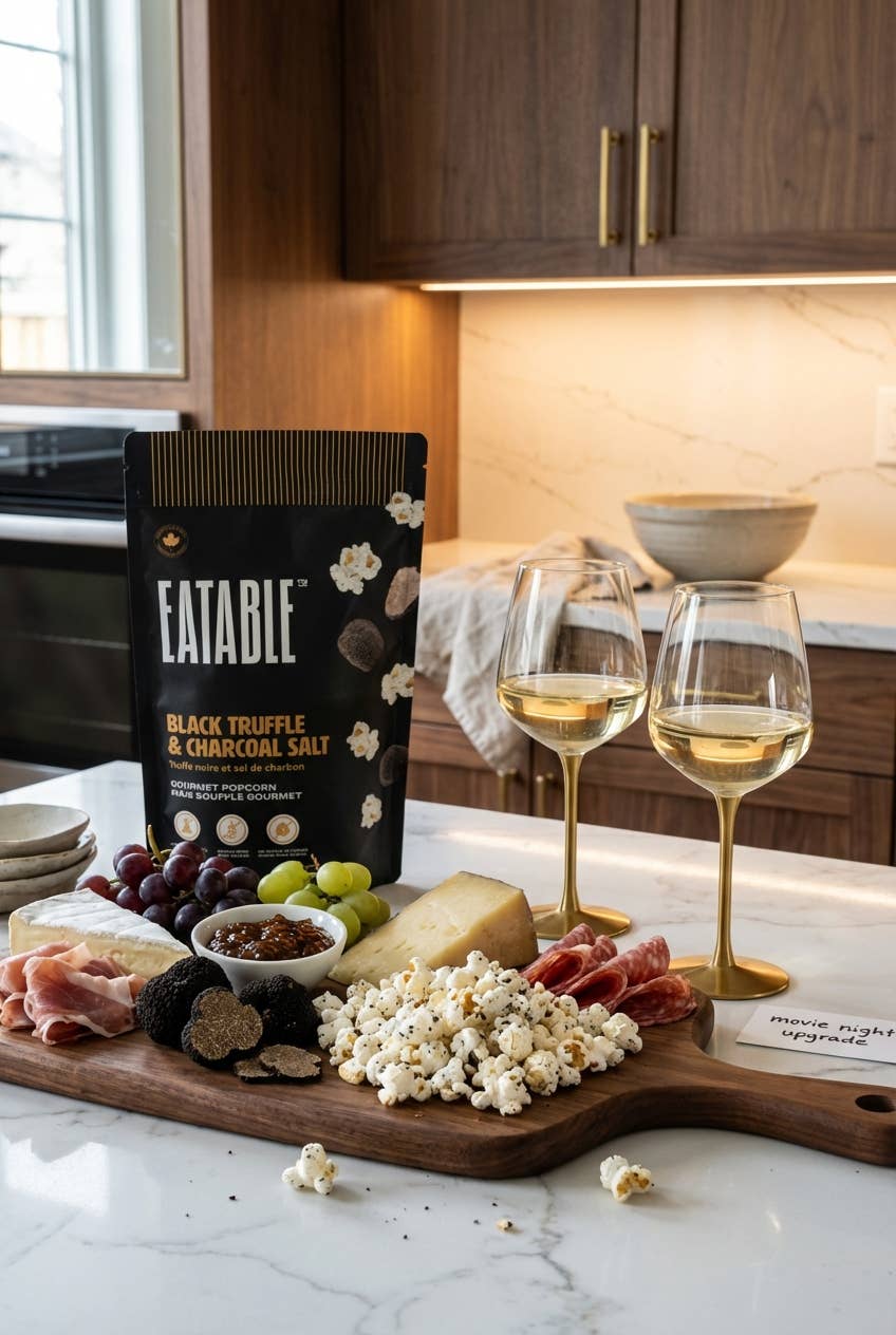Black Truffle & Charcoal Salt Sweet & Savoury Popcorn