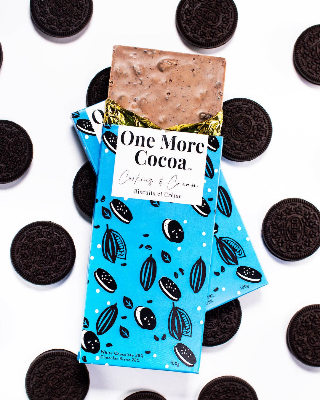 Cookies + Cream Chocolate Bar