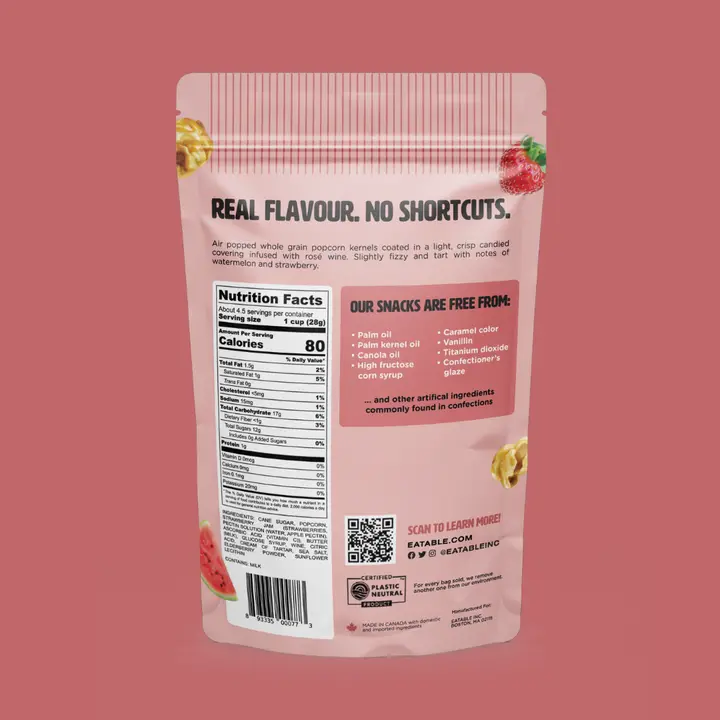 Poppin' Rosé All Day Gourmet Caramel Popcorn