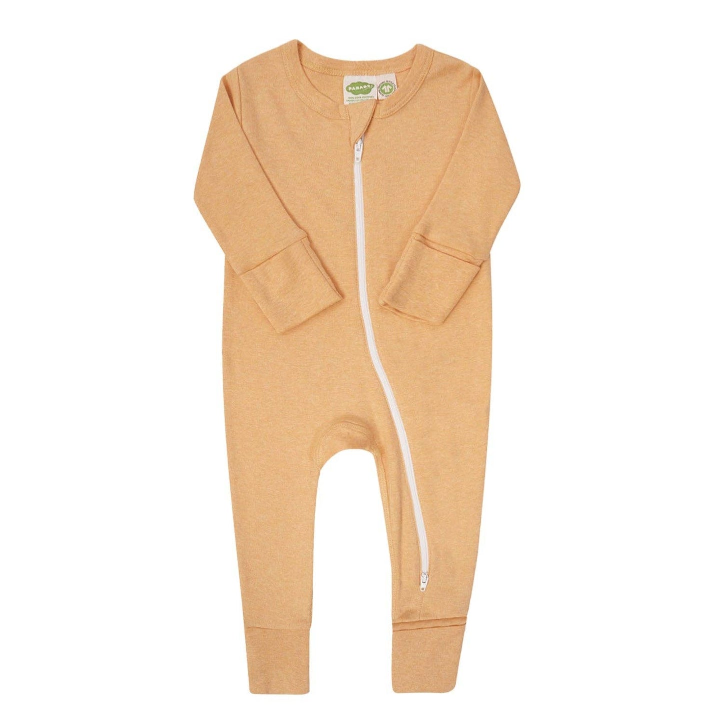 Melange '2-Way' Zipper Romper: Honey