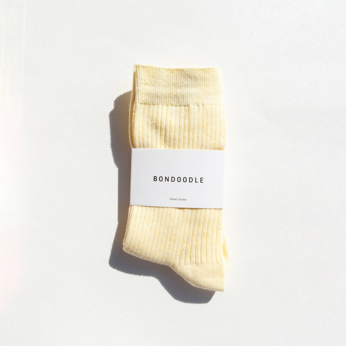 Ribbed Combed Cotton Everyday Crew Socks | Yellow