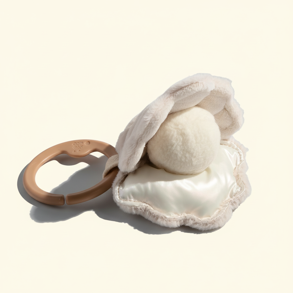 Oyster Plush Rattle