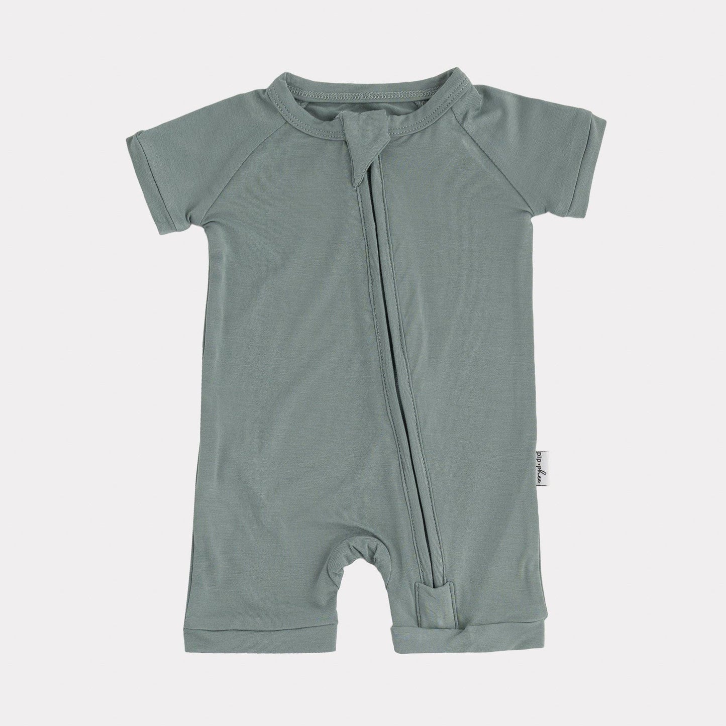 Bamboo Shortie Playsuit | Alaskan Blue