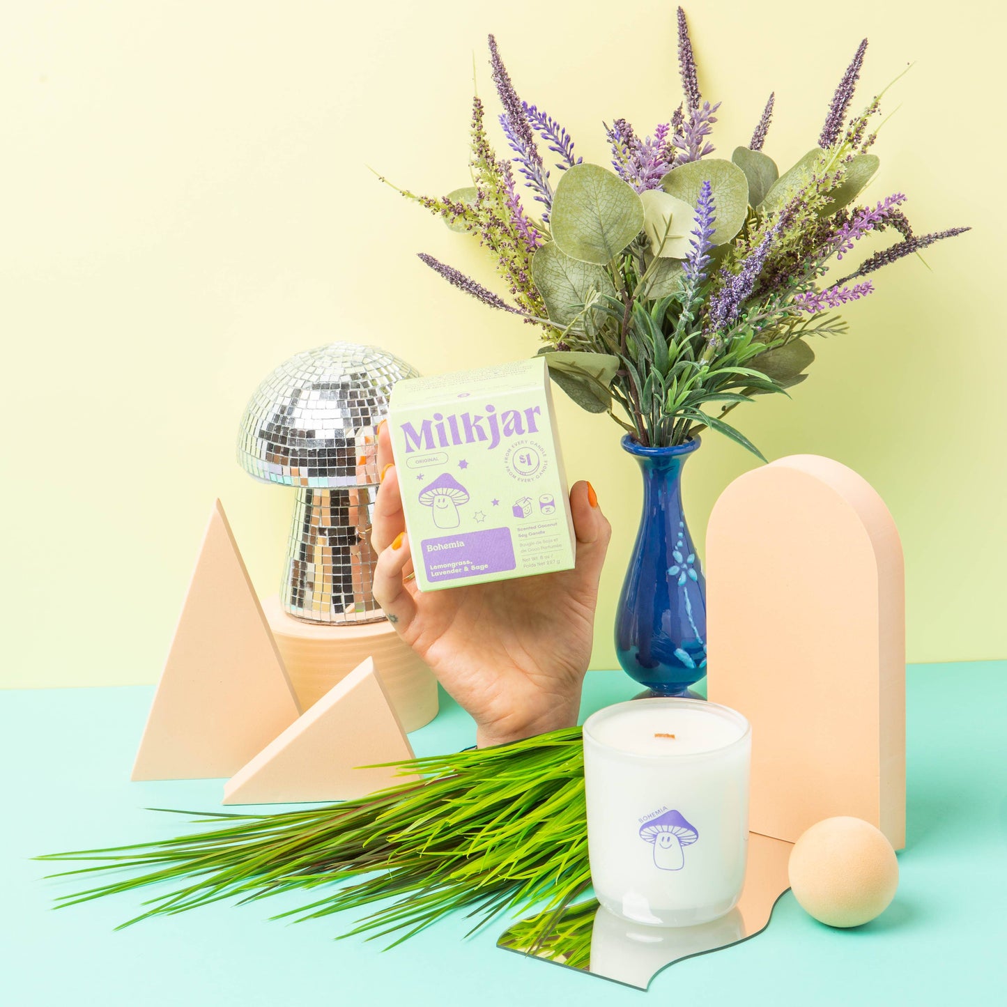 Bohemia | Lemongrass, Lavender & Sage Coconut Soy 8oz Candle