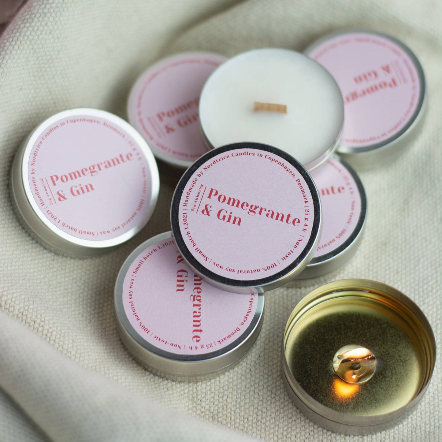 Pomegranate & Gin Mini Soy Candle