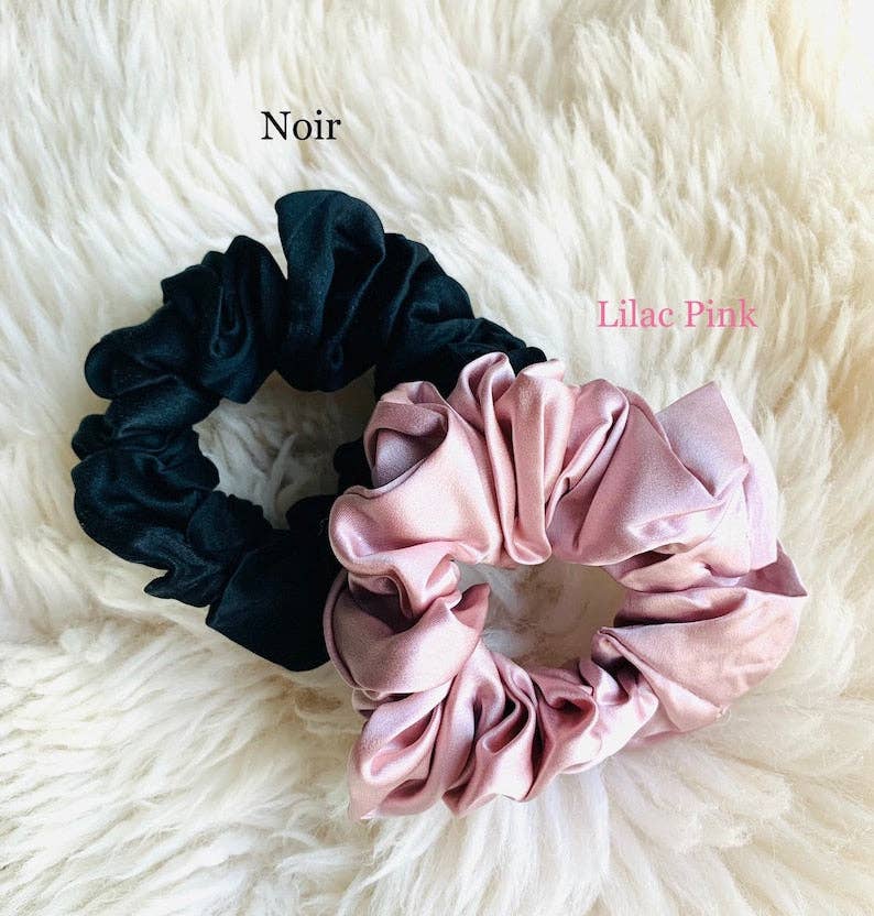 100% Silk Large Scrunchy | Ivory