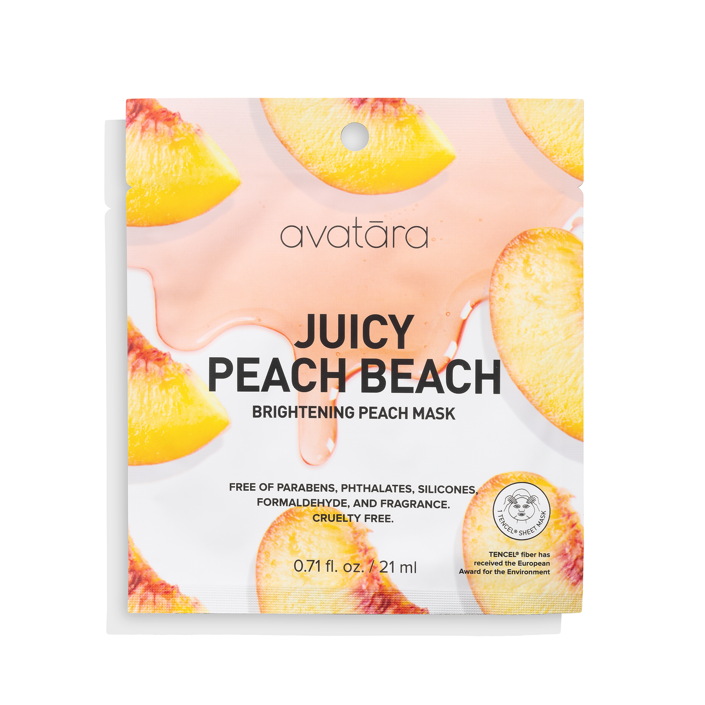 Juicy Peach Beach Brightening Peach Sheet Mask