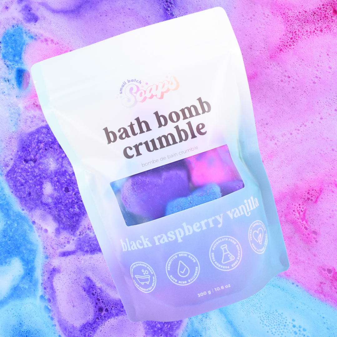 Black Raspberry Vanilla Bath Bomb Crumble