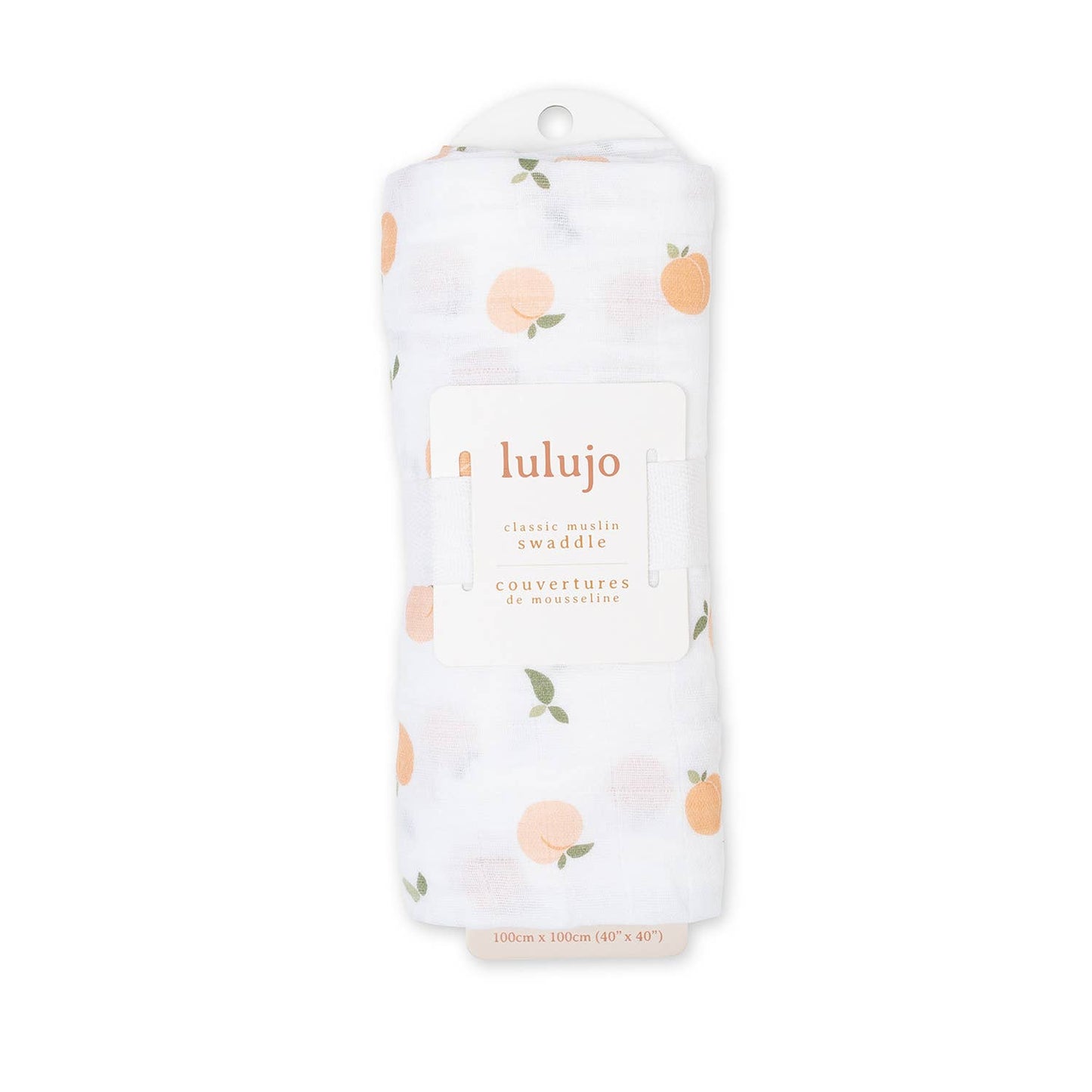 Muslin Cotton Swaddle Blanket - Peaches