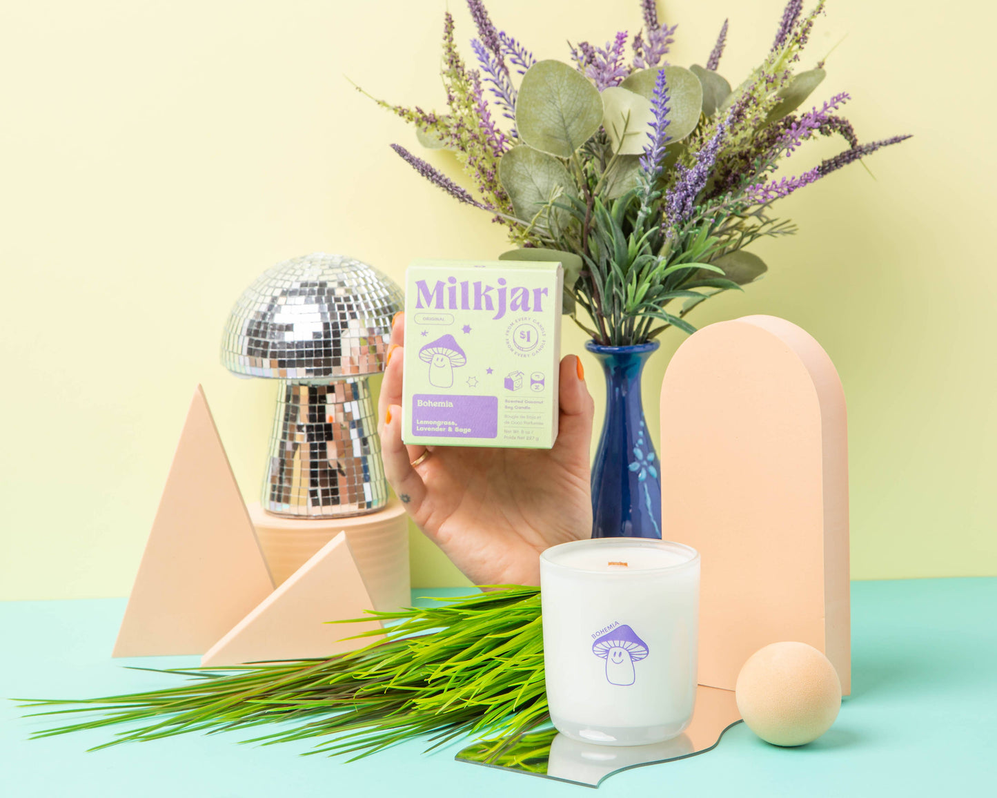 Bohemia | Lemongrass, Lavender & Sage Coconut Soy 8oz Candle