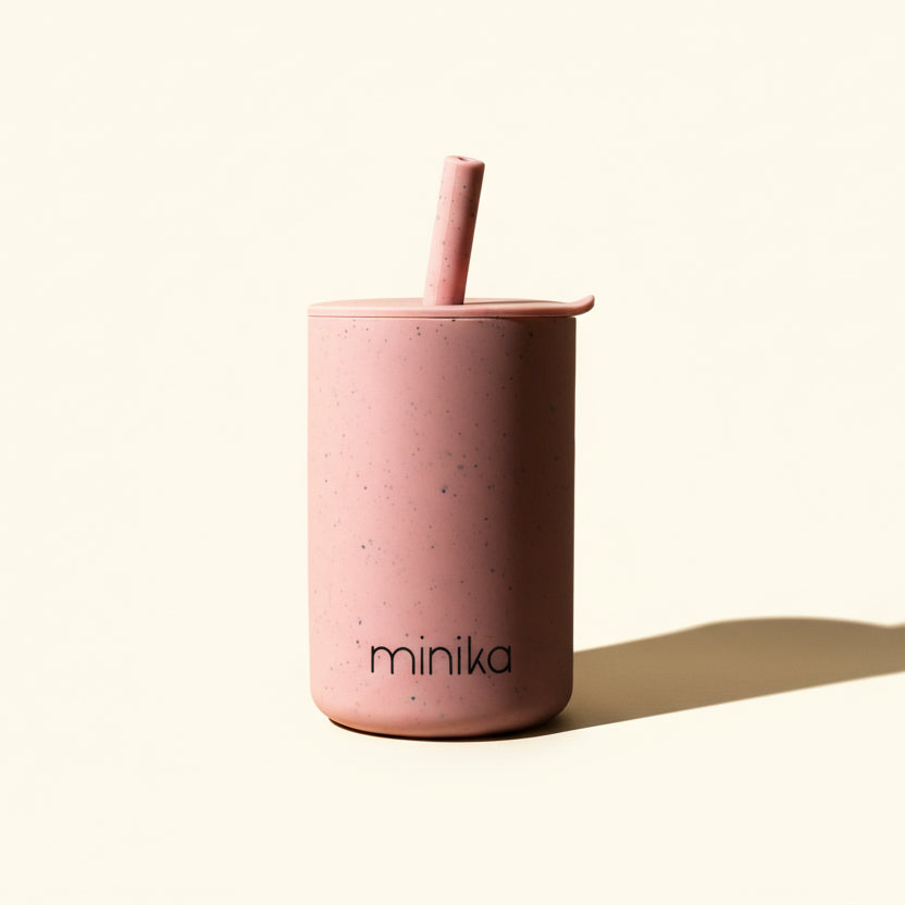 Straw cup with lid - Sorbet