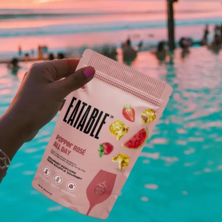 Poppin' Rosé All Day Gourmet Caramel Popcorn