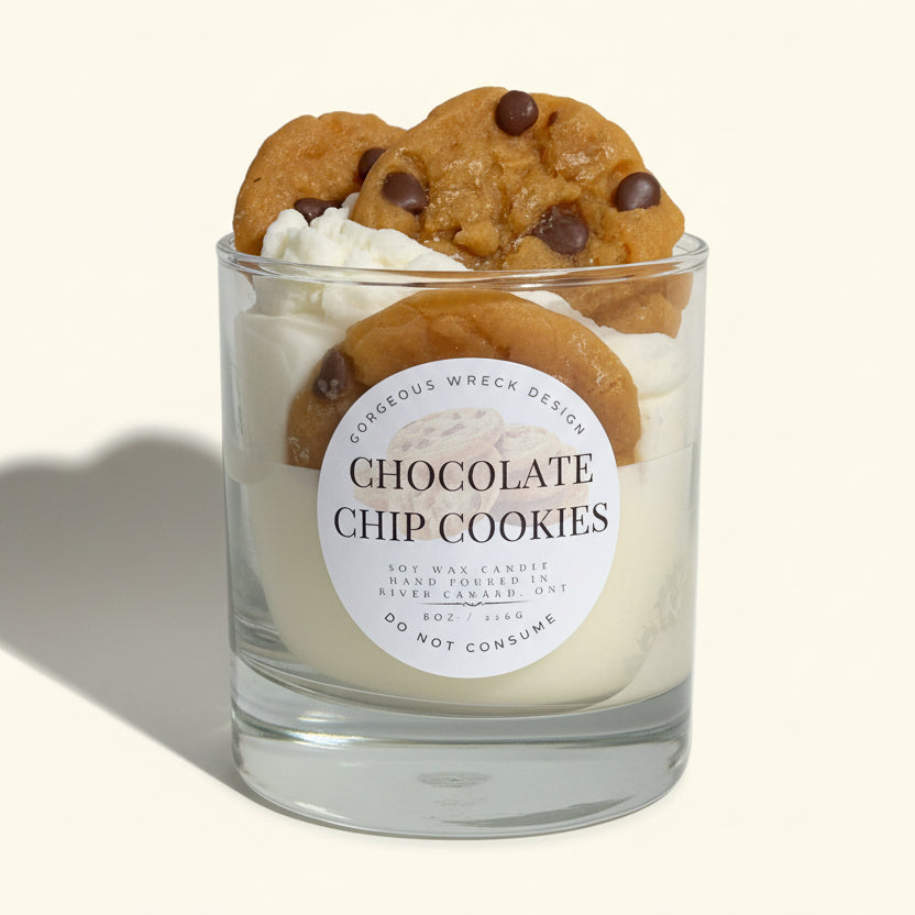 Chocolate Chip Cookie Dessert Candle