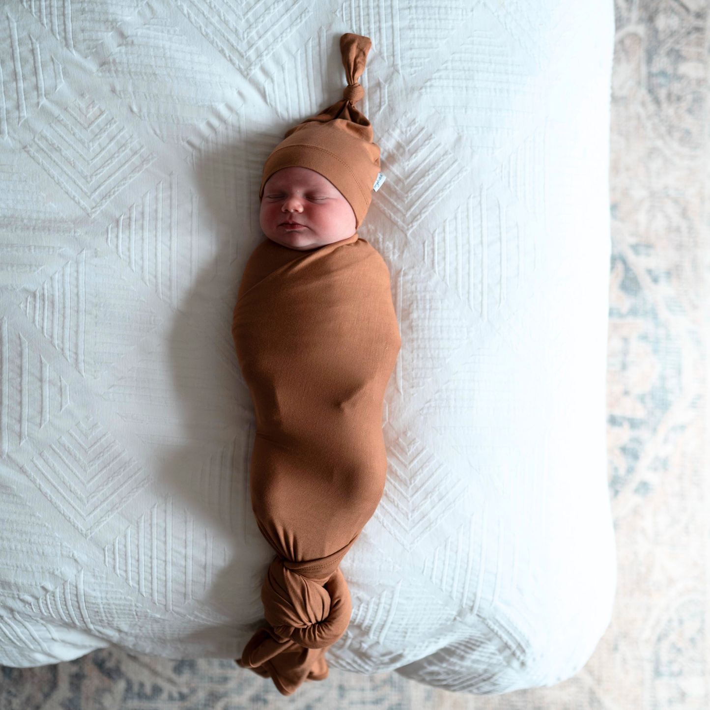 Bamboo Stretch Swaddle | Caramel