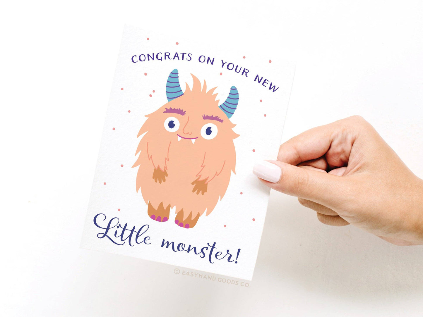 Congrats on Your New Little Monster Greeting Card