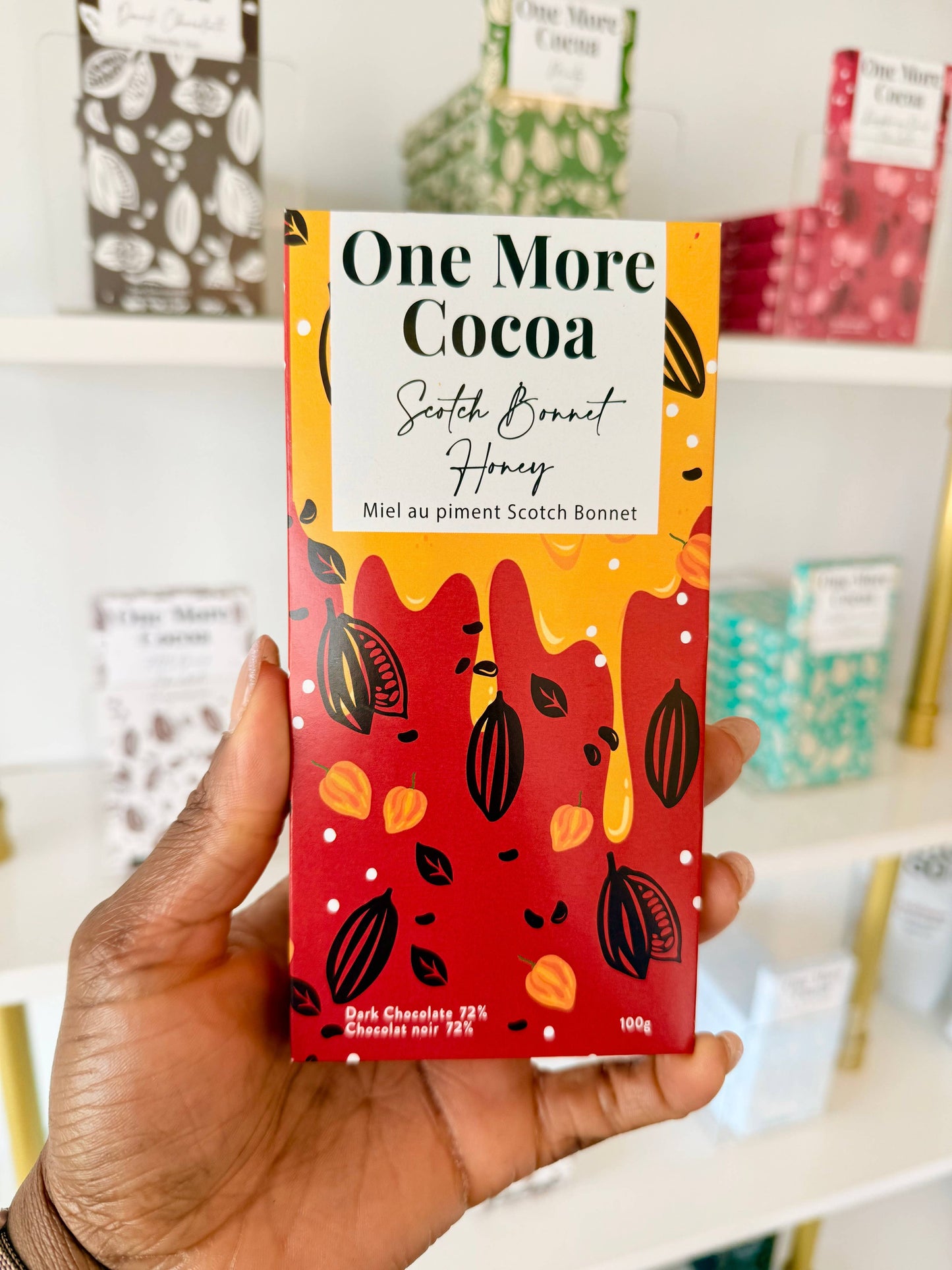 Scotch Bonnet Honey Chocolate Bar