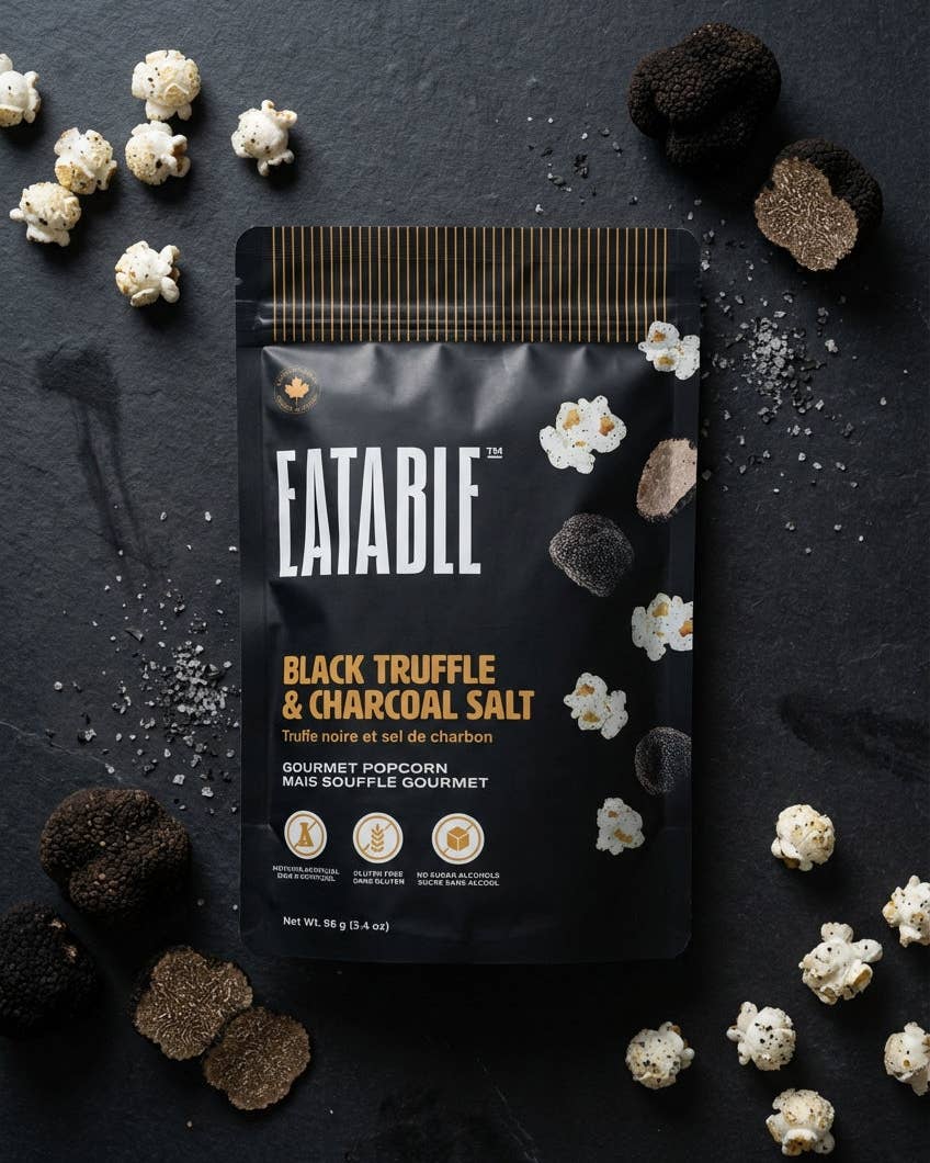 Black Truffle & Charcoal Salt Sweet & Savoury Popcorn