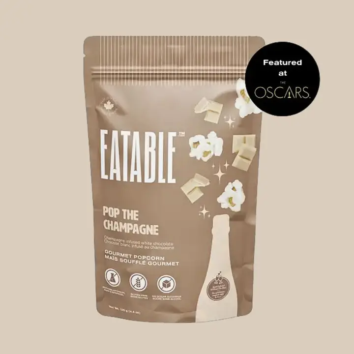Pop the Champagne Gourmet White Chocolate Popcorn