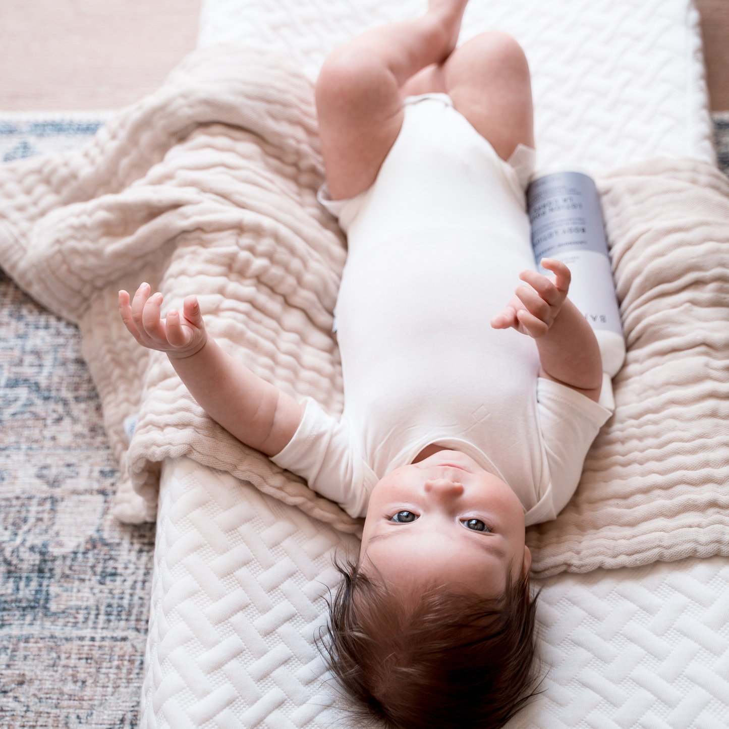 Short Sleeve Bodysuit | Powder Grid