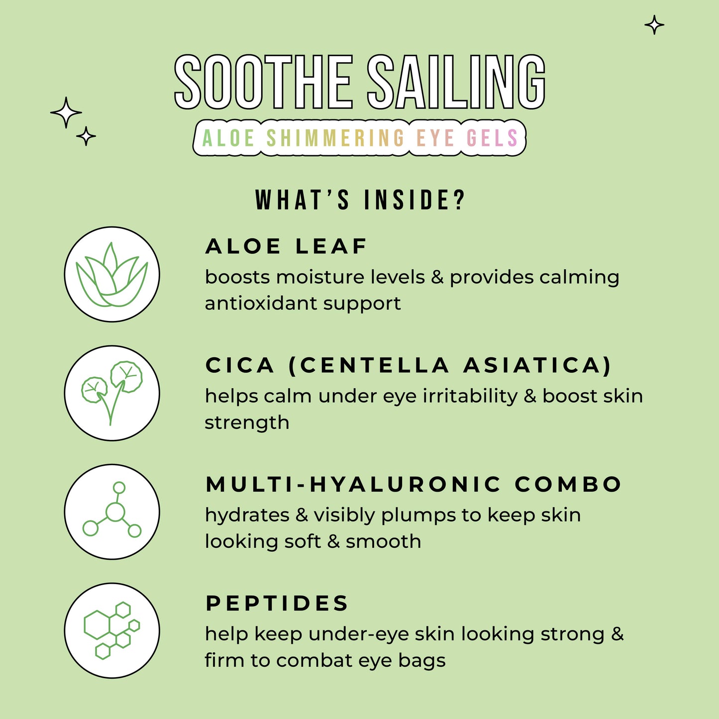 Soothe Sailing Aloe Shimmering Eye Gels