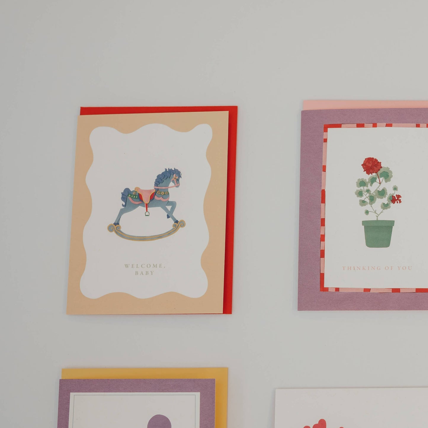 Welcome, Baby Rocking Horse Card