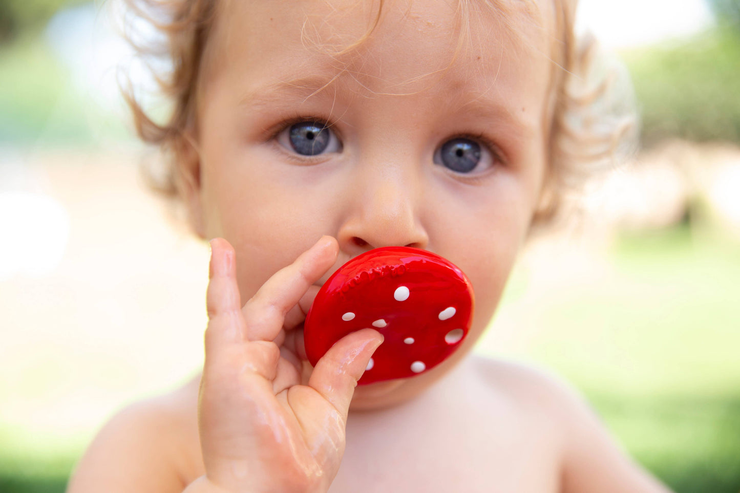 Spotty the Mushroom Teether