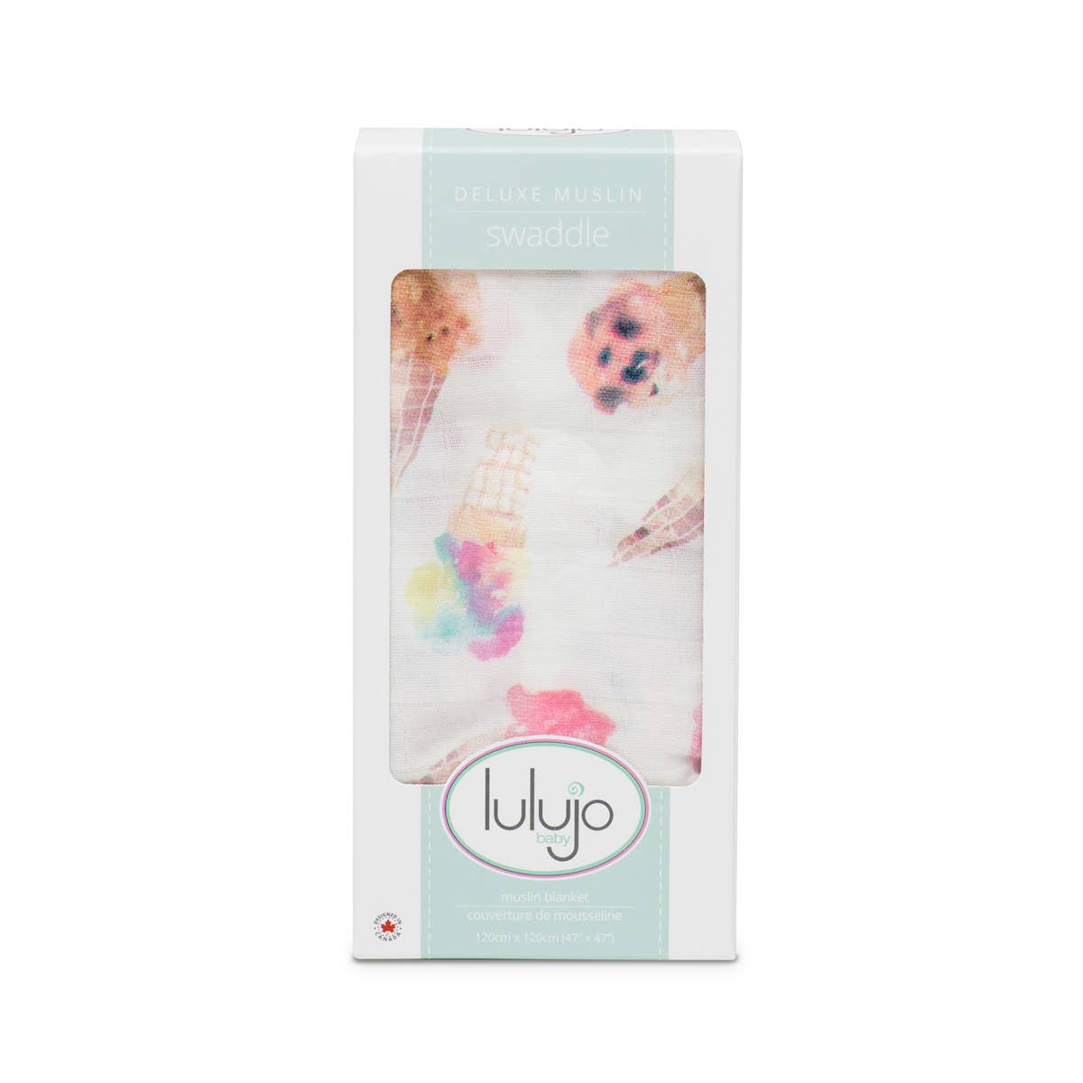 Muslin Bamboo Swaddle Blanket – Ice Cream