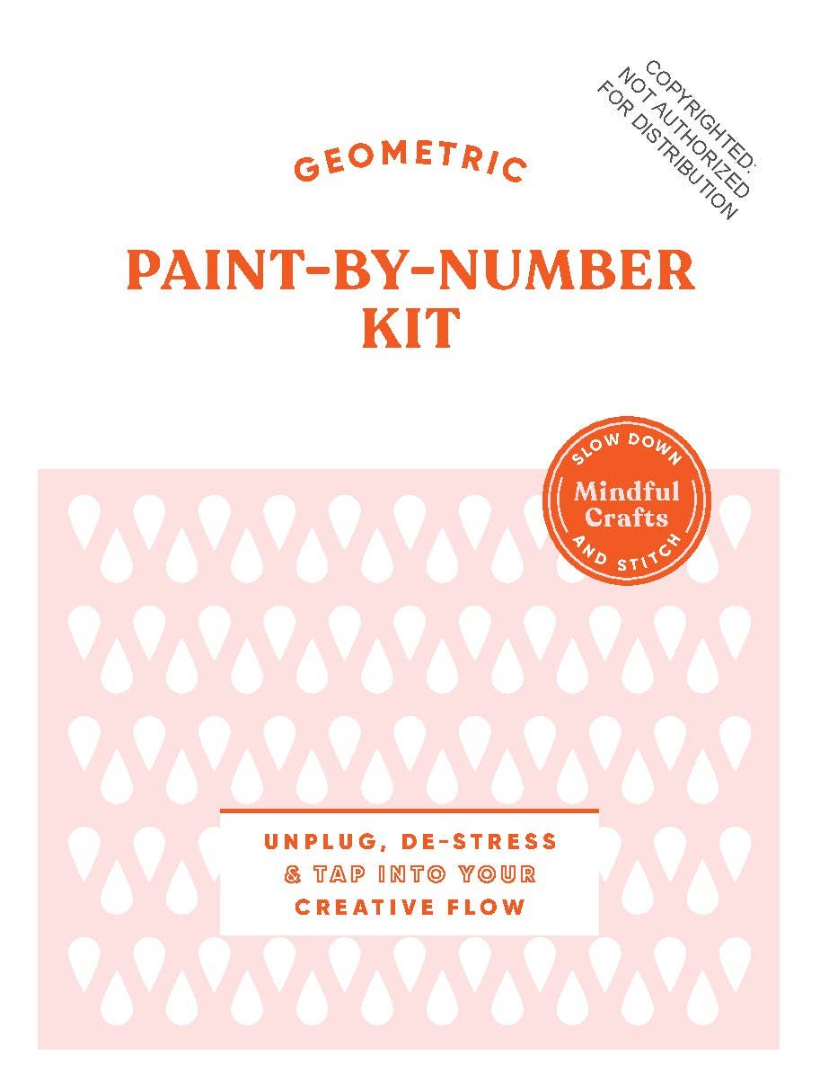 Geometric Paint-by-Number Kit
