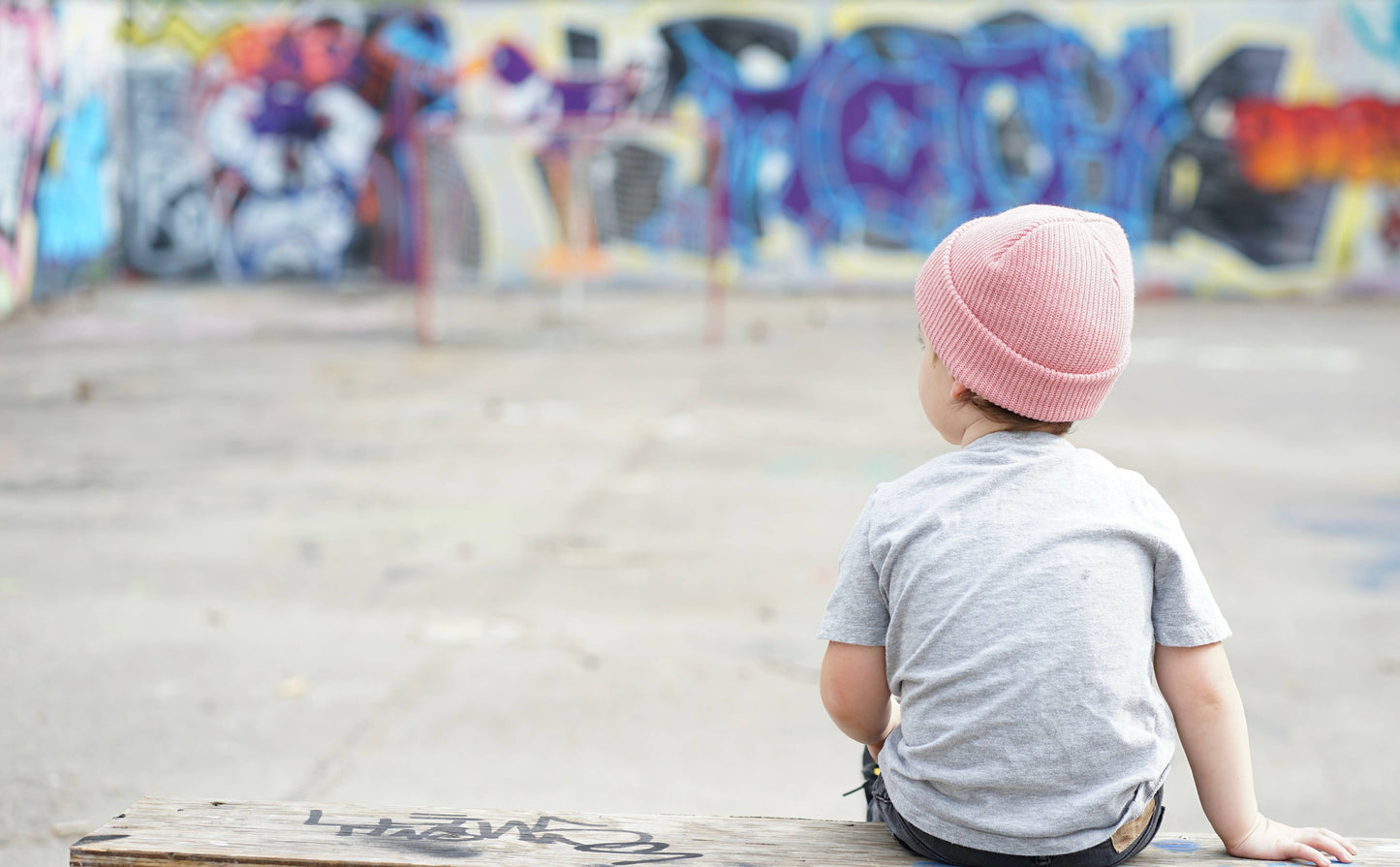 Freestyle Slouch Beanie - Ash Rose