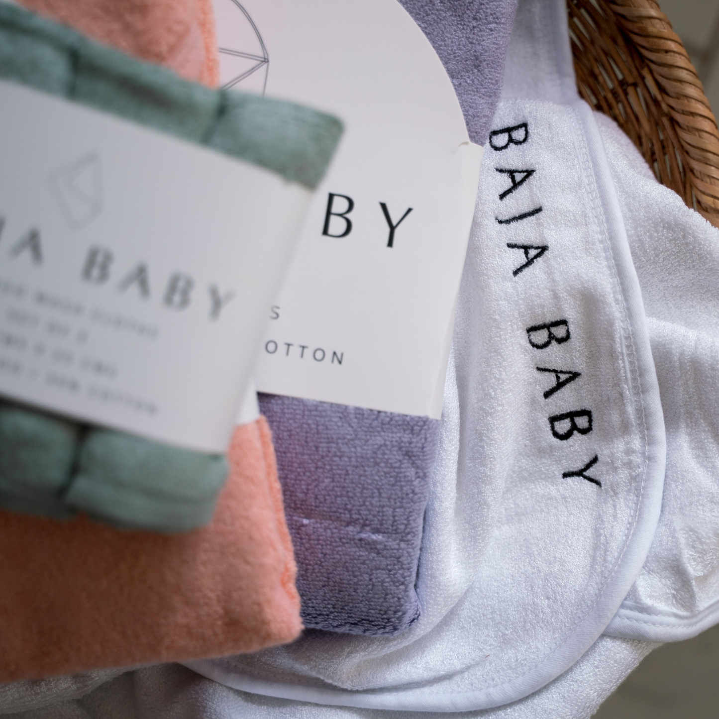 Bamboo/Cotton Hooded Towel | Mist