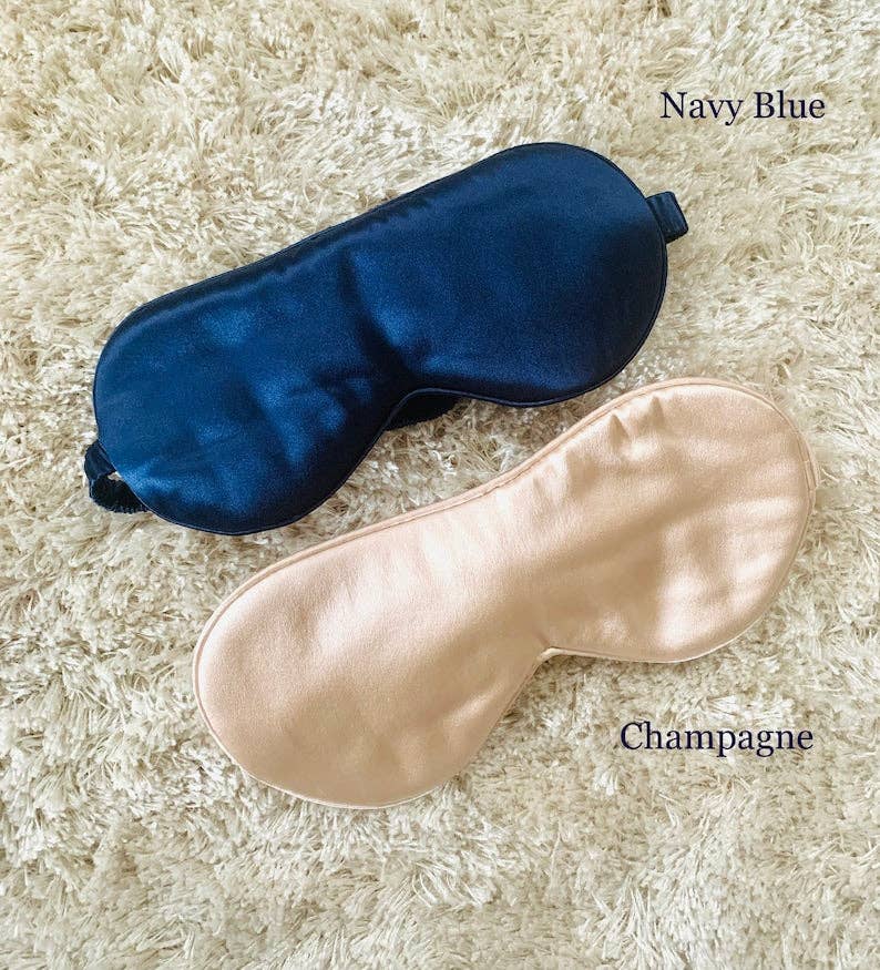 100% Silk Eye Mask | White