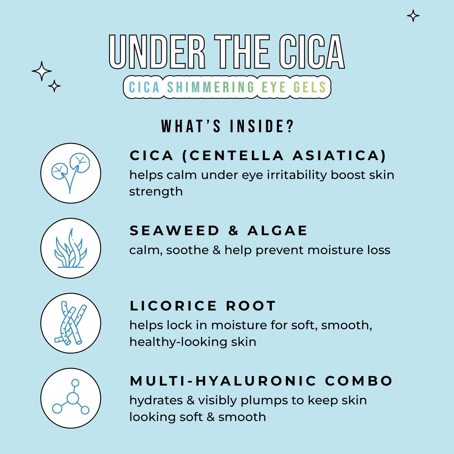 Under The Cica - Cica Shimmering Eye Gels