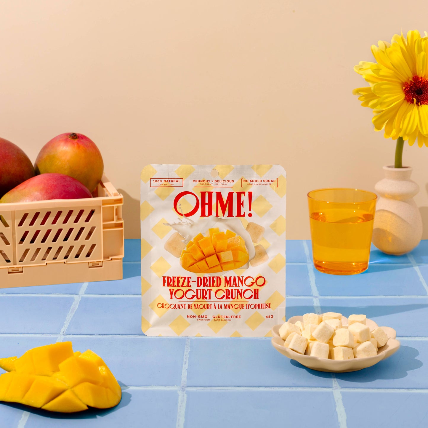 Freeze-Dried Mango Yogurt Crunch