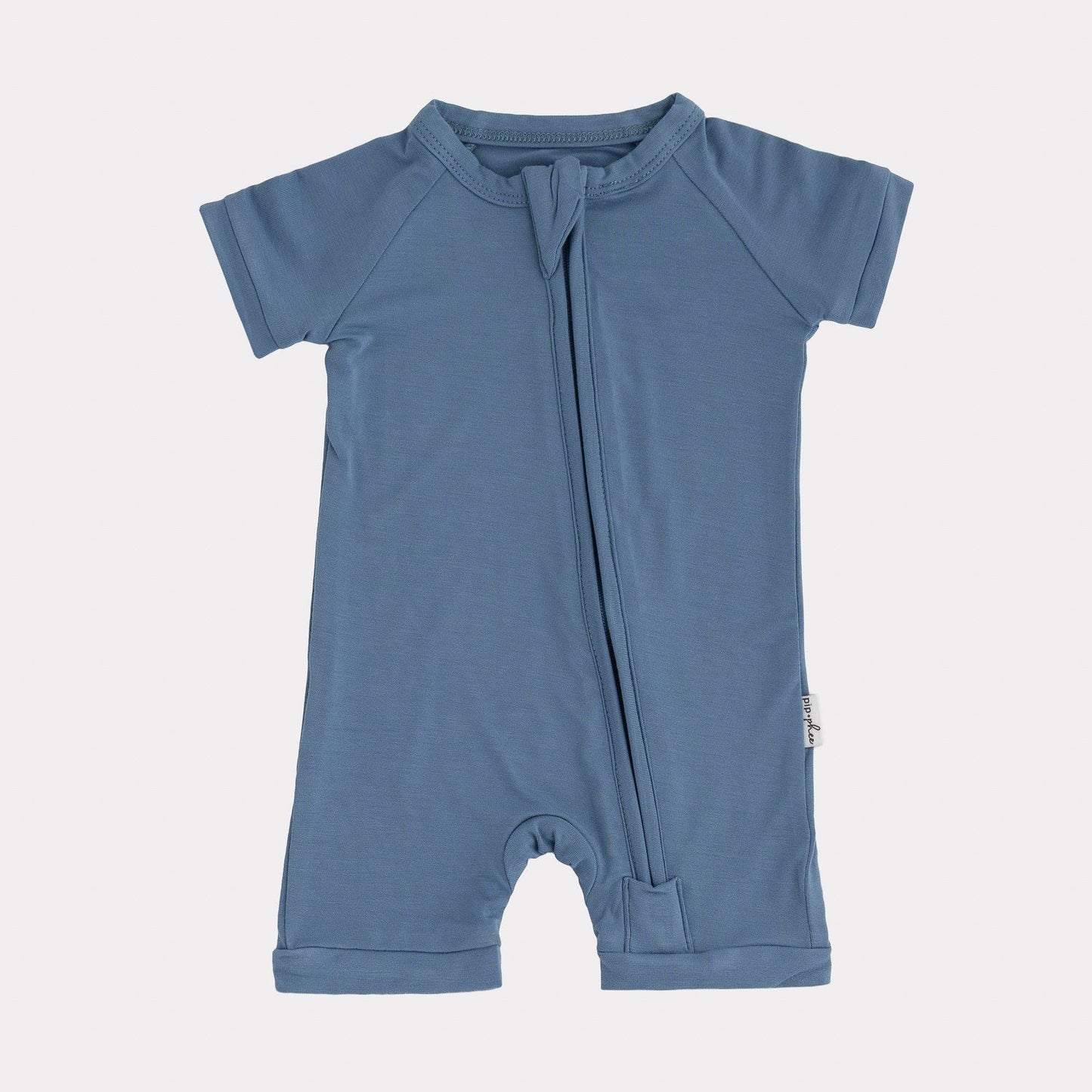 Bamboo Shortie Playsuit | Alaskan Blue
