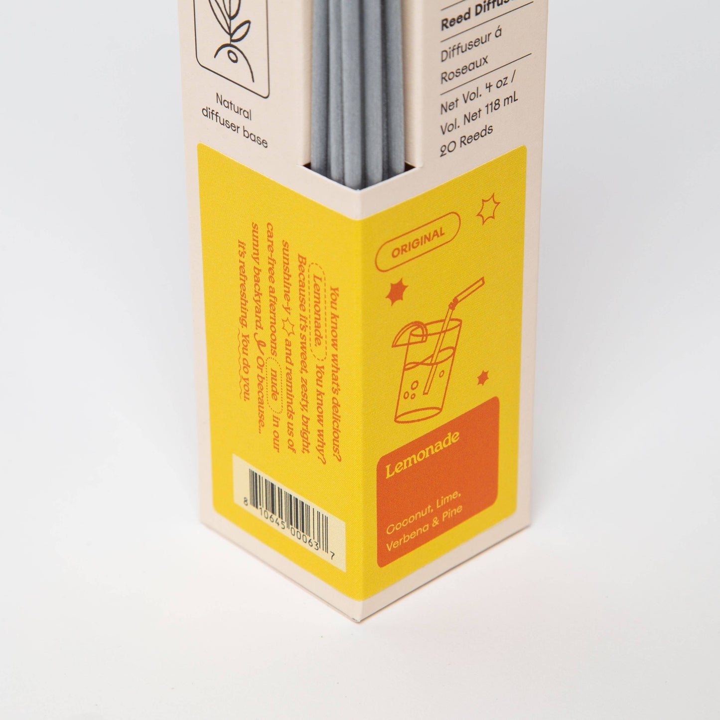 Lemonade | Coconut, Lime, Verbena & Pine 4oz Reed Diffuser