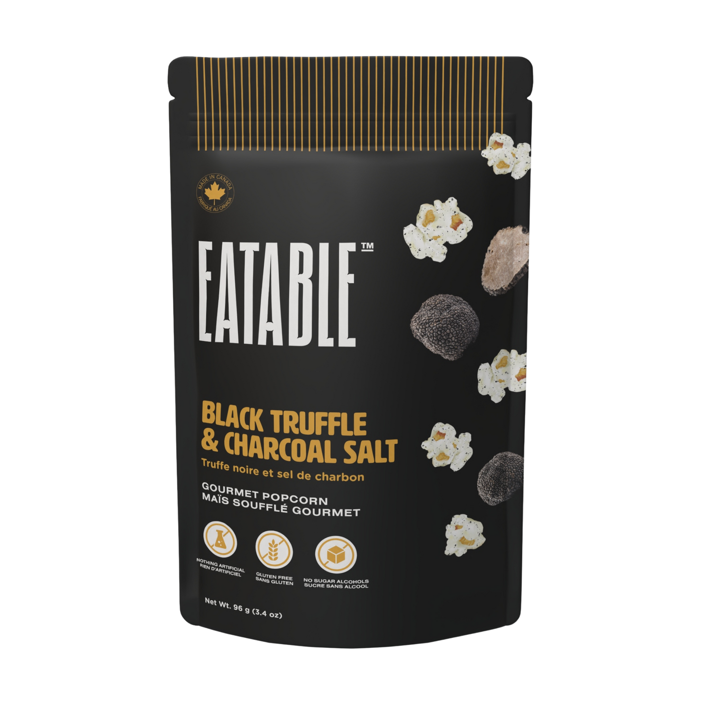 Black Truffle & Charcoal Salt Sweet & Savoury Popcorn
