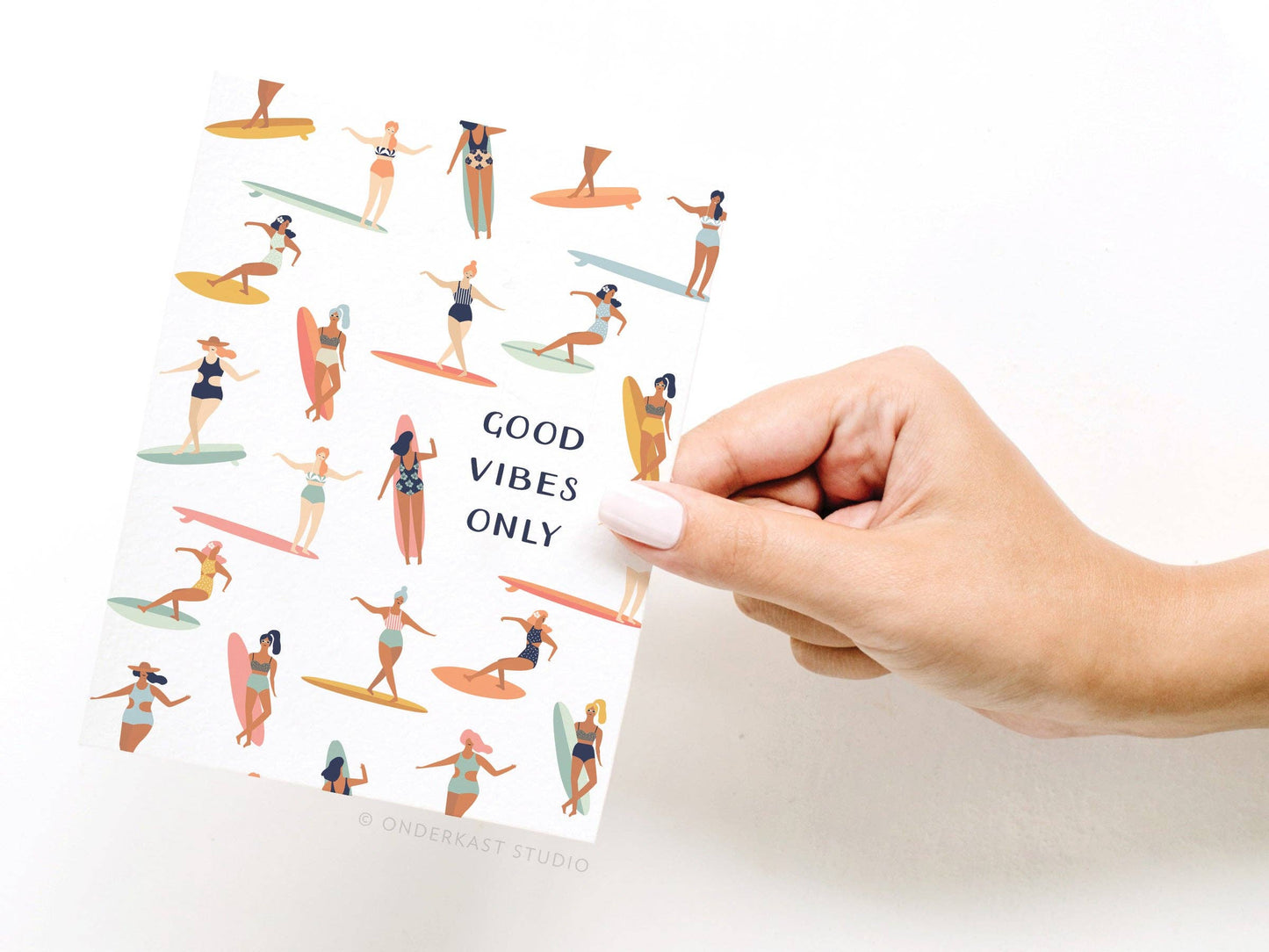 Good Vibes Only Greeting Card