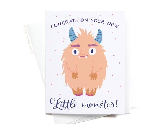 Congrats on Your New Little Monster Greeting Card