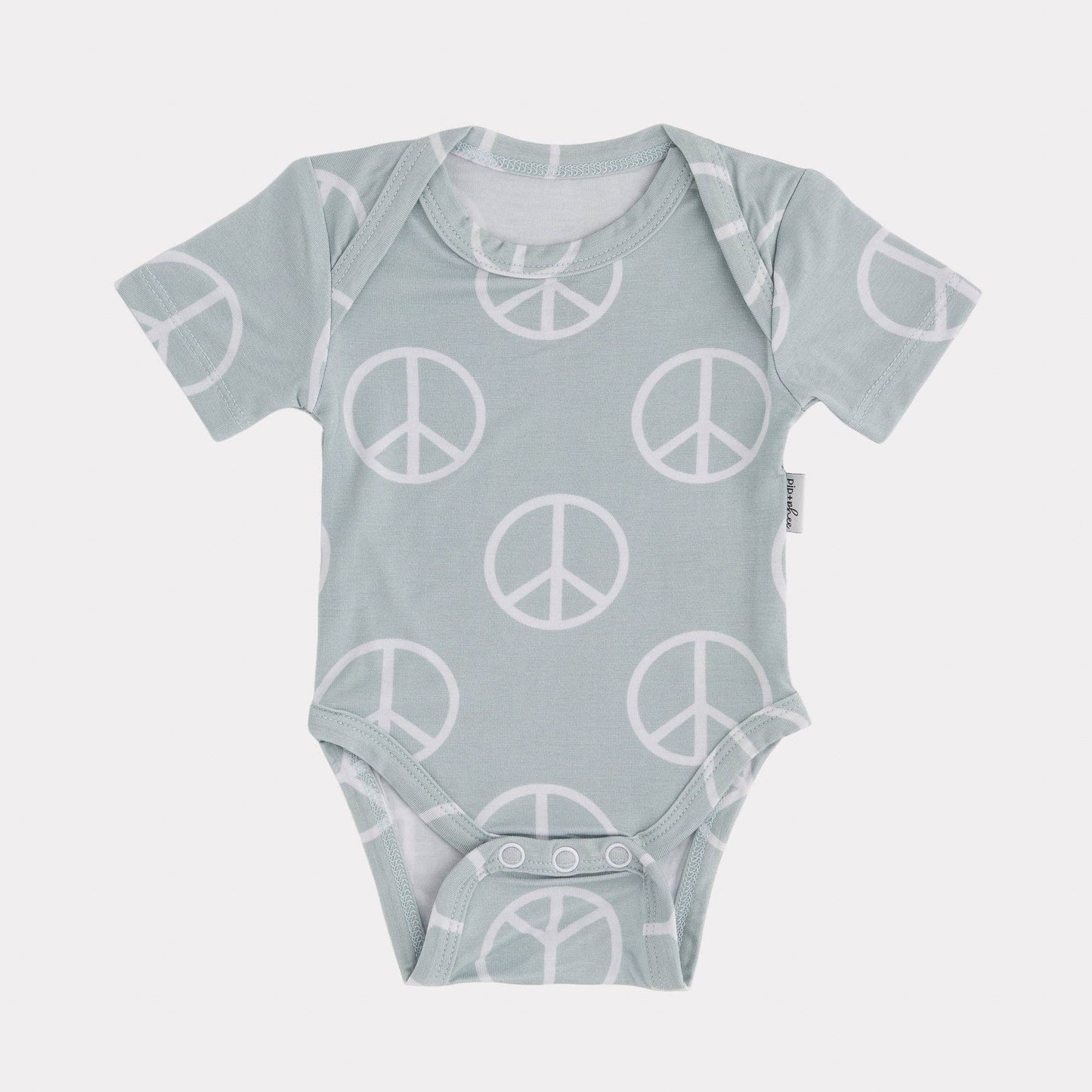 Short Sleeve Bodysuit | Powder Grid