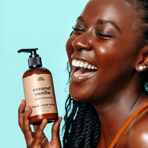 Epic Blend - Coconut Vanilla Hand and Body Lotion Vegan: 8oz (6+ Half Price Tester)