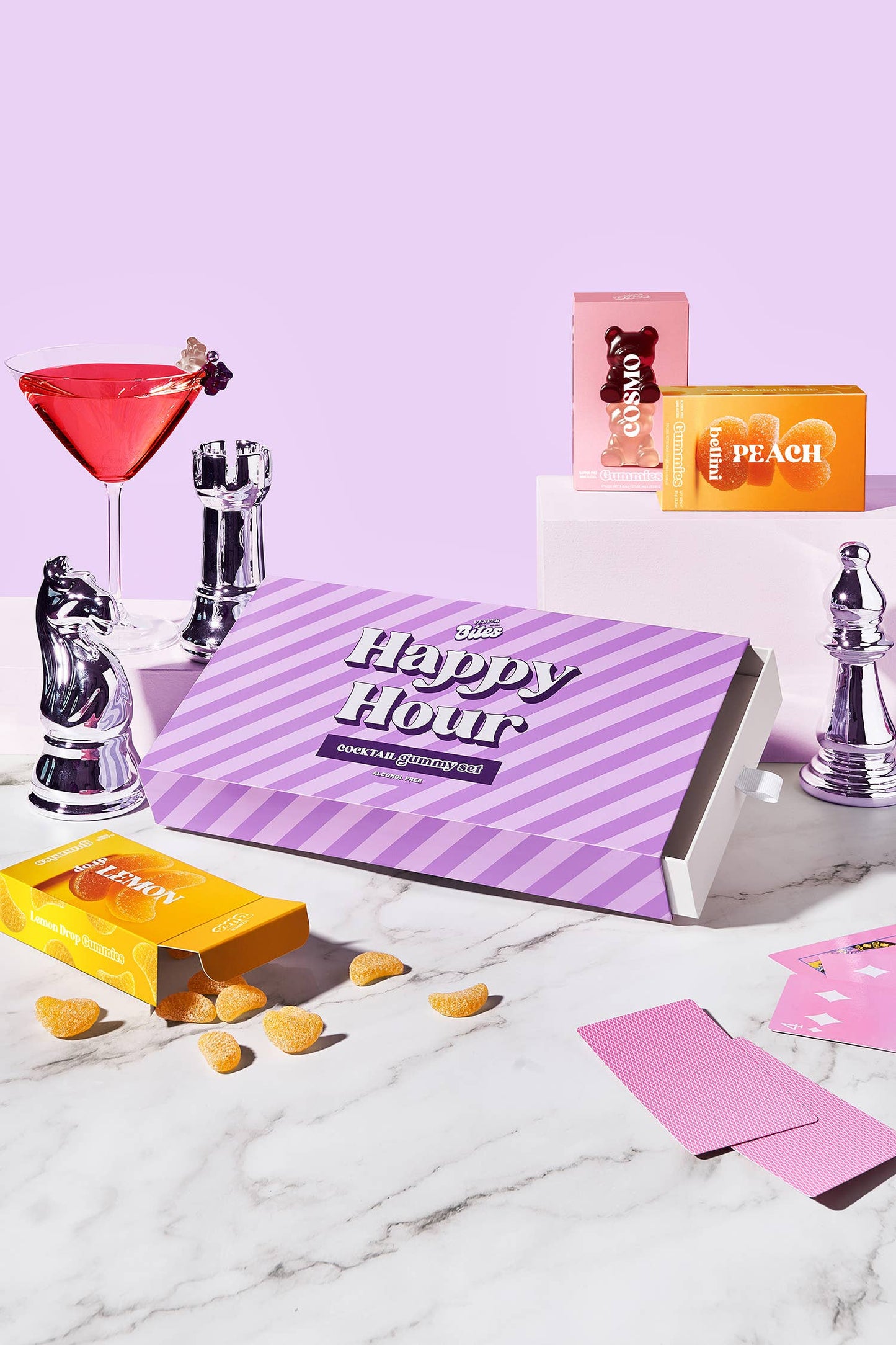 Happy Hour Cocktail Flavoured Gummy Gift Box | Alcohol-Free