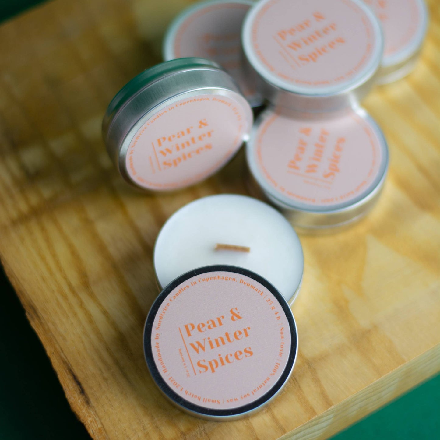 Pear and Winter Spices Mini Soy Candle