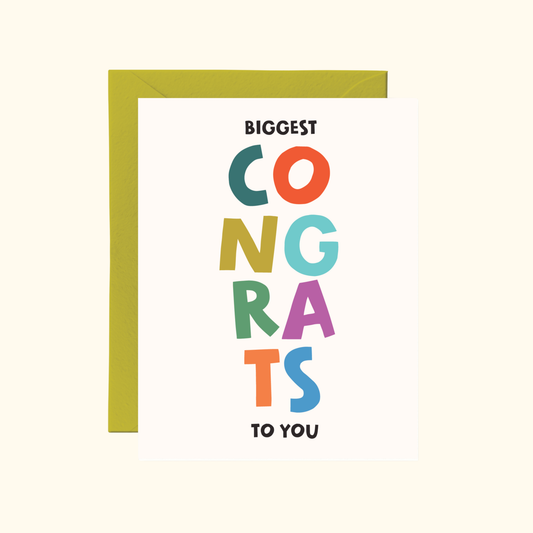 Biggest Congrats Card