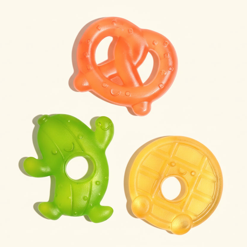 Cutie Coolers Water Filled Teethers (3-Pack) - Silly Foods